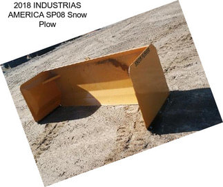 2018 INDUSTRIAS AMERICA SP08 Snow Plow