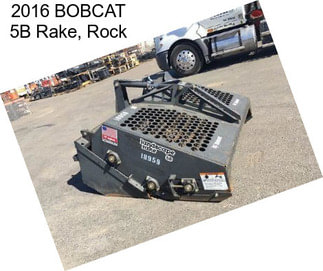 2016 BOBCAT 5B Rake, Rock