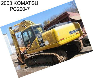 2003 KOMATSU PC200-7
