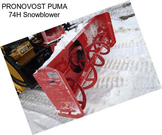 PRONOVOST PUMA 74H Snowblower