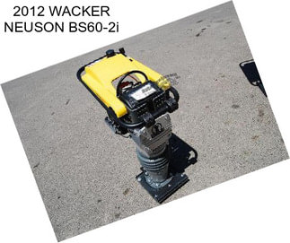 2012 WACKER NEUSON BS60-2i