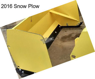 2016 Snow Plow