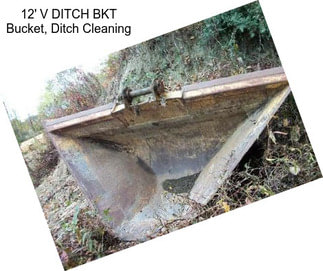 12\' V DITCH BKT Bucket, Ditch Cleaning