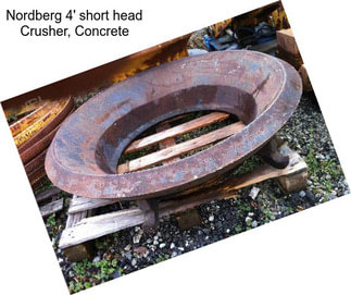 Nordberg 4\' short head Crusher, Concrete