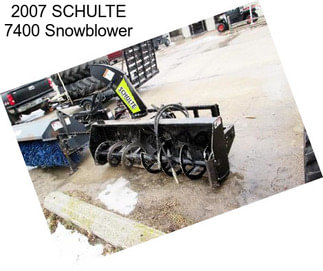 2007 SCHULTE 7400 Snowblower