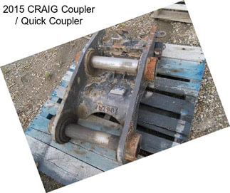 2015 CRAIG Coupler / Quick Coupler