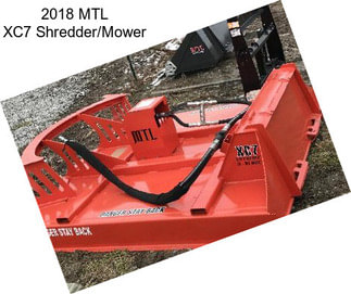 2018 MTL XC7 Shredder/Mower