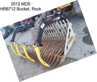 2012 MDS HRB712 Bucket, Rock