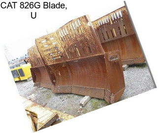 CAT 826G Blade, U