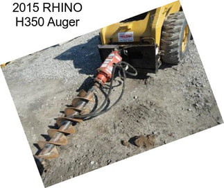 2015 RHINO H350 Auger