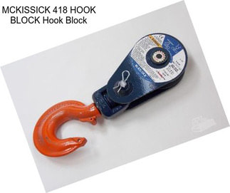 MCKISSICK 418 HOOK BLOCK Hook Block