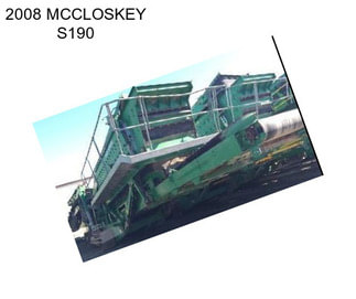 2008 MCCLOSKEY S190