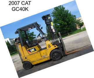 2007 CAT GC40K