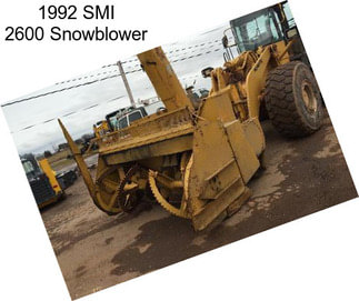 1992 SMI 2600 Snowblower