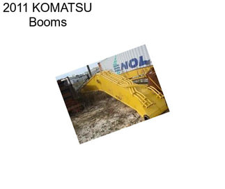 2011 KOMATSU Booms