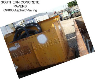 SOUTHERN CONCRETE PAVERS CP800 Asphalt/Paving