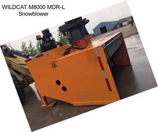 WILDCAT M8000 MDR-L Snowblower