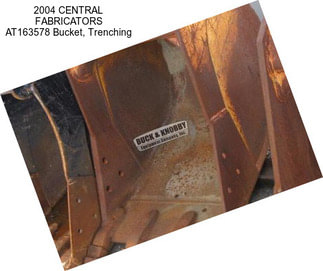 2004 CENTRAL FABRICATORS AT163578 Bucket, Trenching