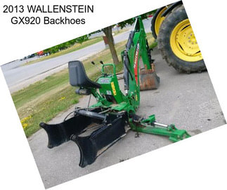 2013 WALLENSTEIN GX920 Backhoes