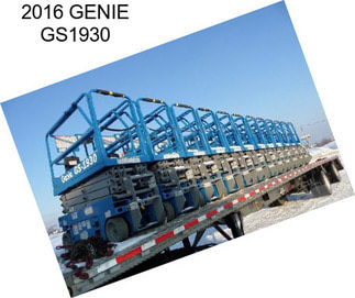 2016 GENIE GS1930