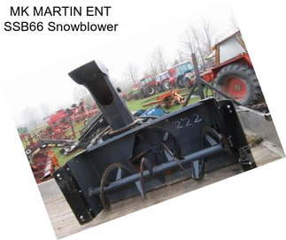 MK MARTIN ENT SSB66 Snowblower