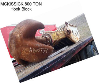 MCKISSICK 800 TON Hook Block