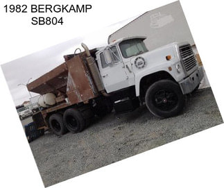 1982 BERGKAMP SB804