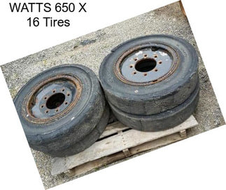 WATTS 650 X 16 Tires