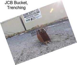 JCB Bucket, Trenching