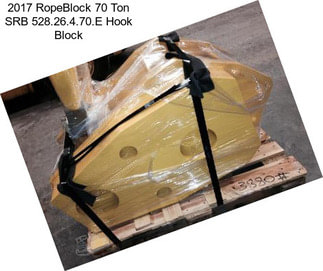 2017 RopeBlock 70 Ton SRB 528.26.4.70.E Hook Block