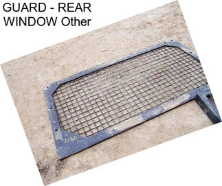 GUARD - REAR WINDOW Other