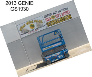 2013 GENIE GS1930