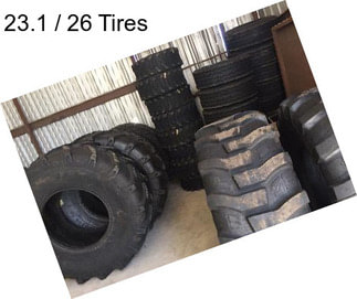 23.1 / 26 Tires