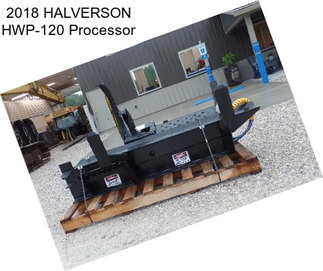 2018 HALVERSON HWP-120 Processor