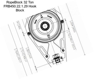 RopeBlock 32 Ton FRB450.22.1.29 Hook Block