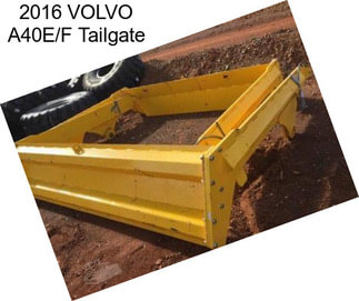 2016 VOLVO A40E/F Tailgate