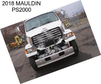 2018 MAULDIN PS2000