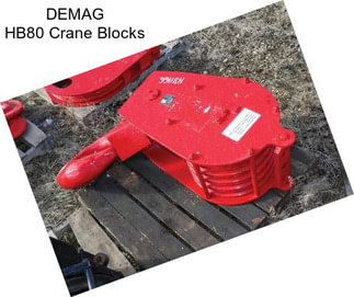 DEMAG HB80 Crane Blocks