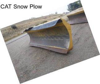 CAT Snow Plow