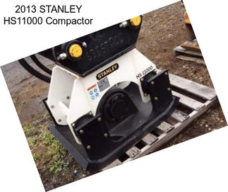 2013 STANLEY HS11000 Compactor