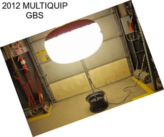 2012 MULTIQUIP GBS