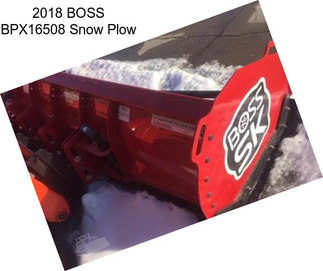 2018 BOSS BPX16508 Snow Plow