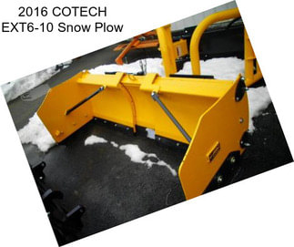 2016 COTECH EXT6-10 Snow Plow