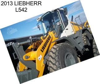 2013 LIEBHERR L542