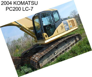 2004 KOMATSU PC200 LC-7