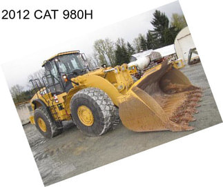 2012 CAT 980H