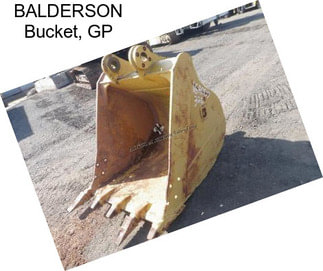 BALDERSON Bucket, GP