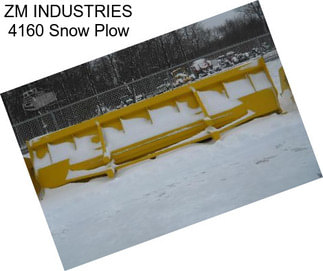 ZM INDUSTRIES 4160 Snow Plow