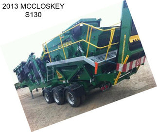 2013 MCCLOSKEY S130