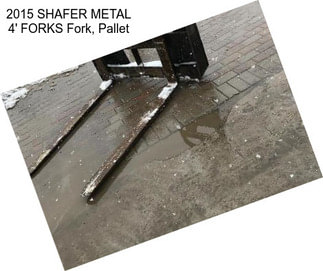 2015 SHAFER METAL 4\' FORKS Fork, Pallet